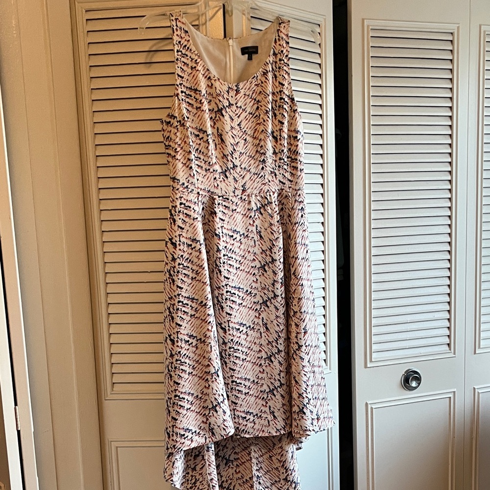 Elegant Pink Patterned Women's Dress